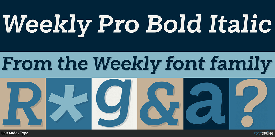 Weekly Pro Font