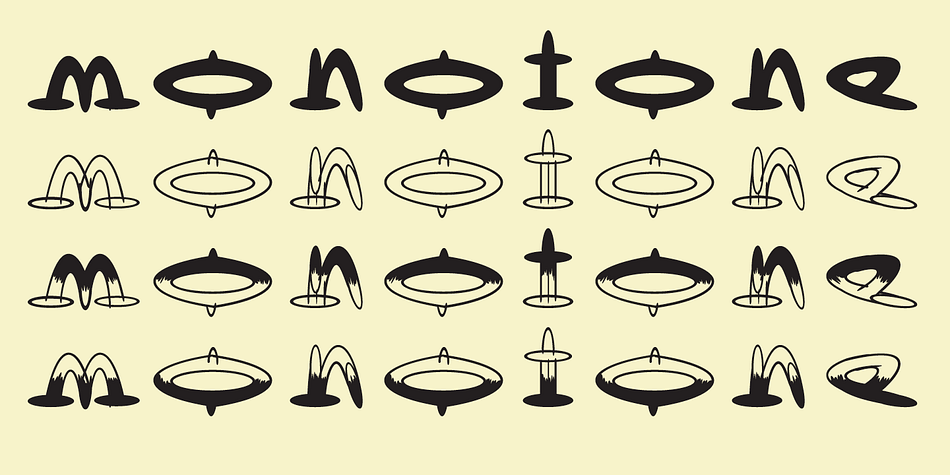 Edward Fella originally drew OutWest by hand using the fifteen degree ellipse on an architectural template.