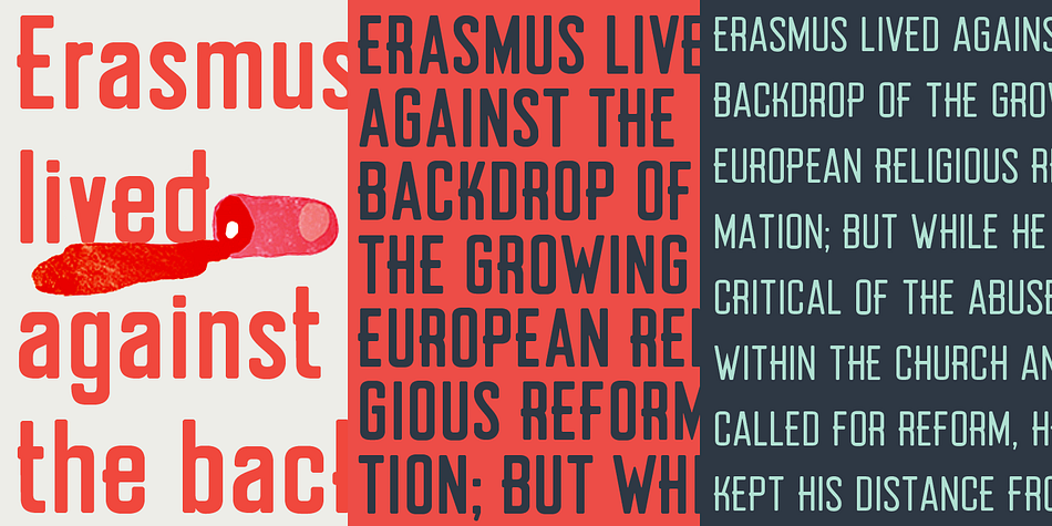 Highlighting the Erazm font family.