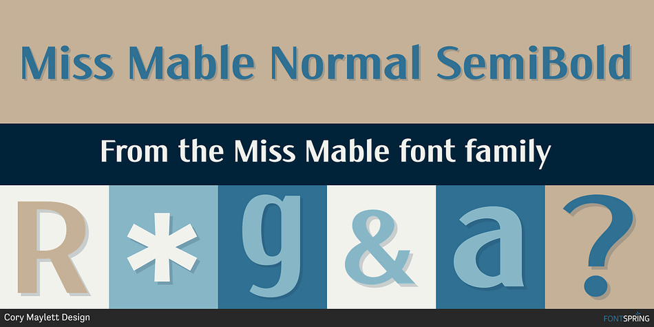 Miss Mable Normal SemiBold Font