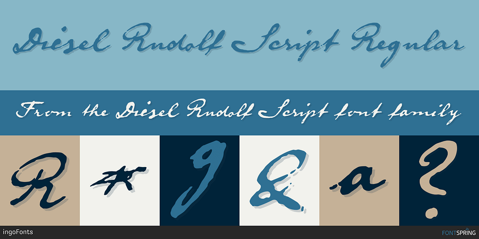 Diesel Rudolf Script Regular Font