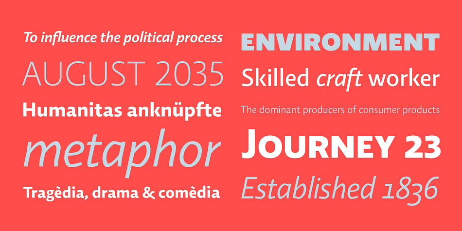 Relato Sans is the other face of Relato Serif, being the sans more austere and aseptic.