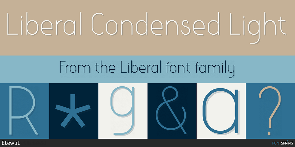 Liberal Condensed Light Font