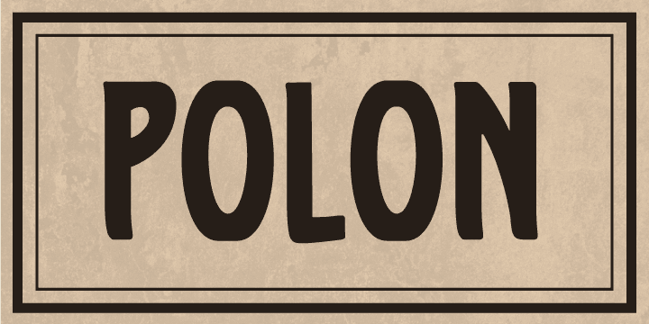 Polon is a secession typeface inspired by old headline font used in Polish Newspaper" Gazeta Polska" in 30’s.