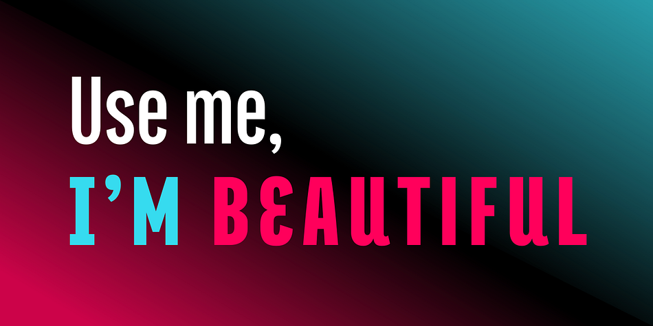 Titular includes 7 OpenType features including Standard Ligatures.