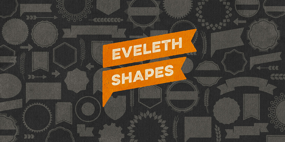Eveleth font family example.
