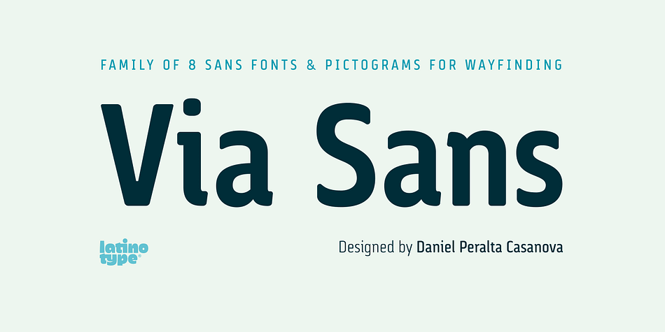 Via Sans is a font inspired by classics like Steile Futura and Din 1451, with neo-humanist characteristics.