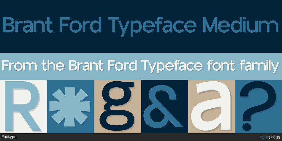 Brant Ford Typeface Medium Font