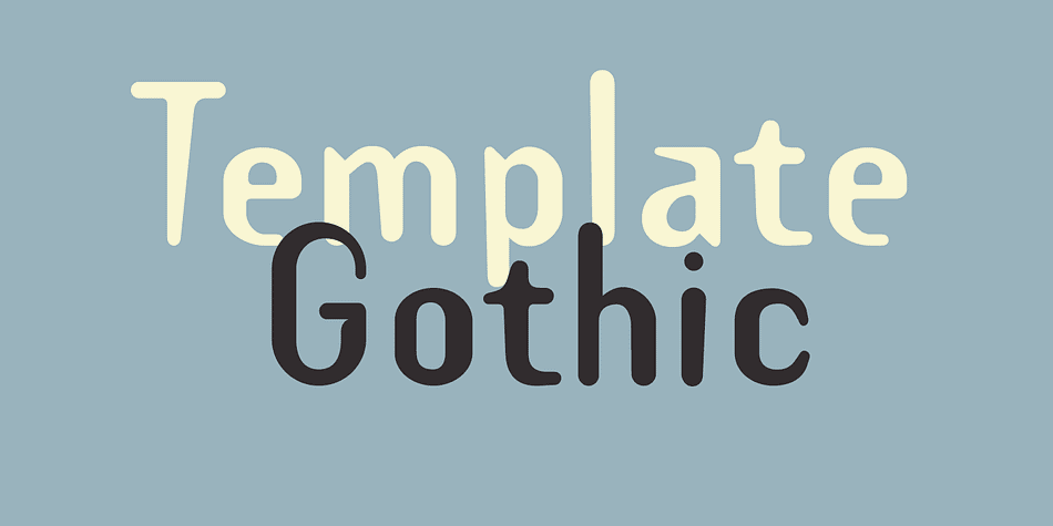 Template Gothic is an important milestone in the history of digital fonts due to its popularity but also because of the designer’s unique voice and the vernacular source he used as inspiration — a sign posted in his neighborhood laundromat.