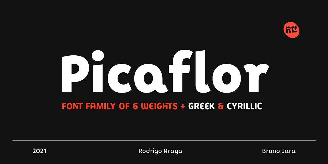 Picaflor Font Poster