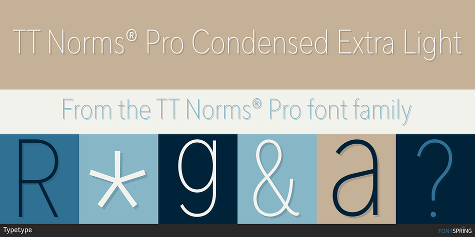 TT Norms® Pro Condensed Extra Light Font