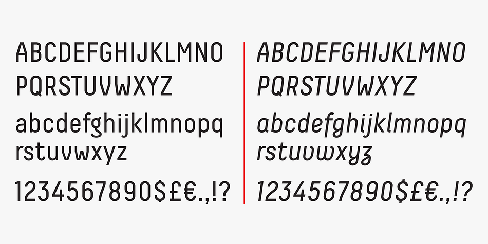 Decima Pro – an upgraded version of Decima, with careful refinements to glyph shapes and extension of glyph amounts, which enabled support of more Latin languages as well as support of Cyrillic.