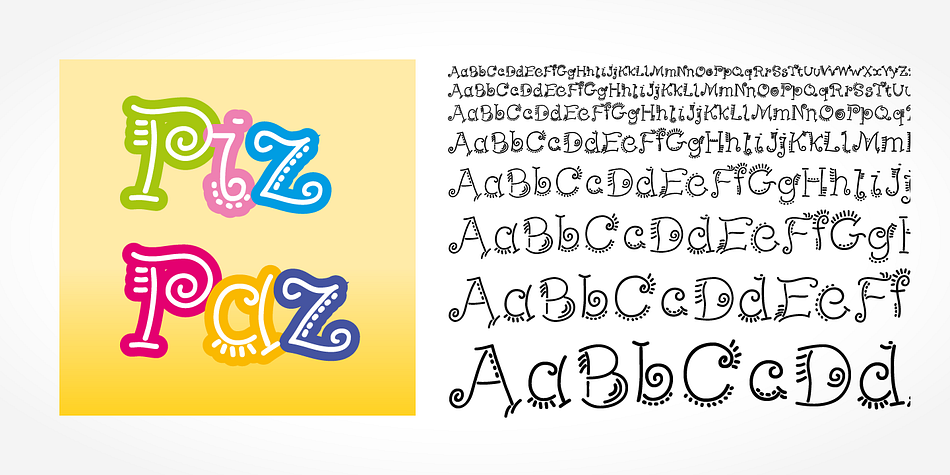 PizPaz Handwriting is a beautiful typeface that mimics true handwriting closely.