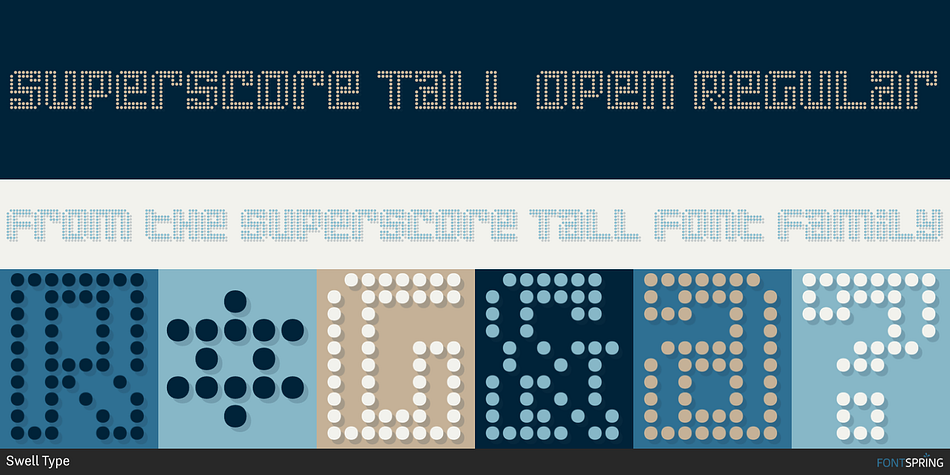 Superscore Tall Open Regular Font