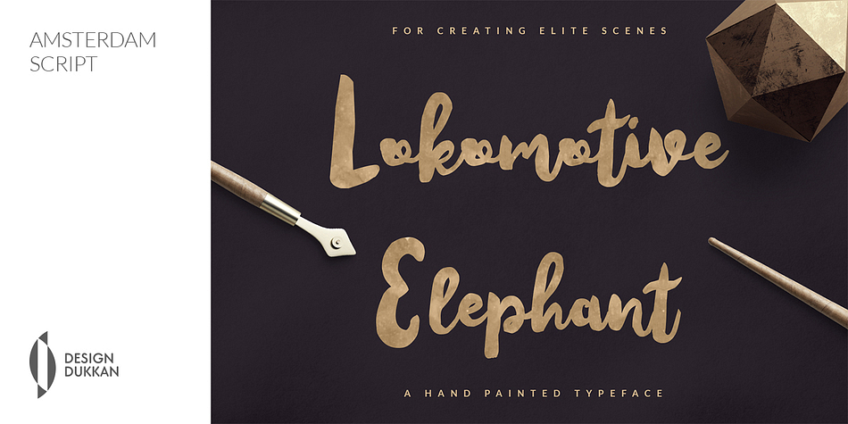 It is a lovely font whose thick lines are charming.