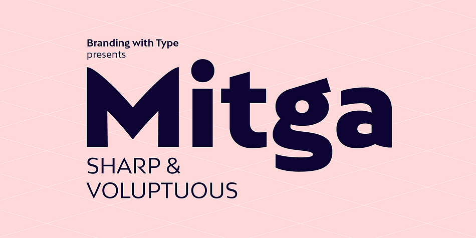 Bw Mitga is a sharp & voluptuous sans serif.
