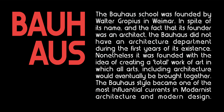 WerkHaus font family example.