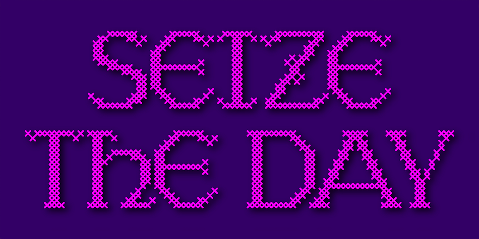 Cross Stitch is a twenty-two font, multiple classification family by Gerald Gallo Fonts.