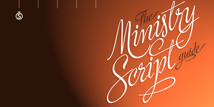 Ministry Script was designed to be “A time capsule that marks both the American ad art of the 1920s, and the current new-millennium acrobatics of digital type.” First letters of Ministry comes from a how-to lettering book but immediately turned on a complex and modern new digital typeface design with thousand glyphs.