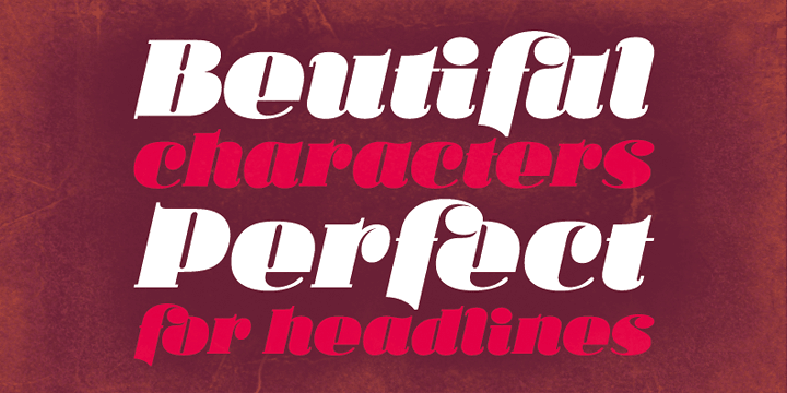 With its Full Latin and Cyrillic support, Callista is a perfect choice for short headlines and logotype design.