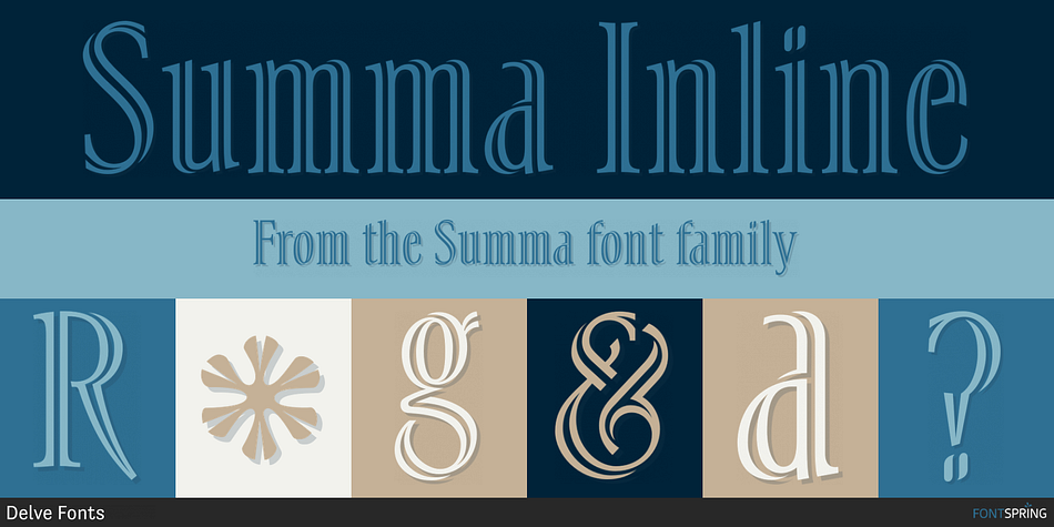 Summa Inline Font