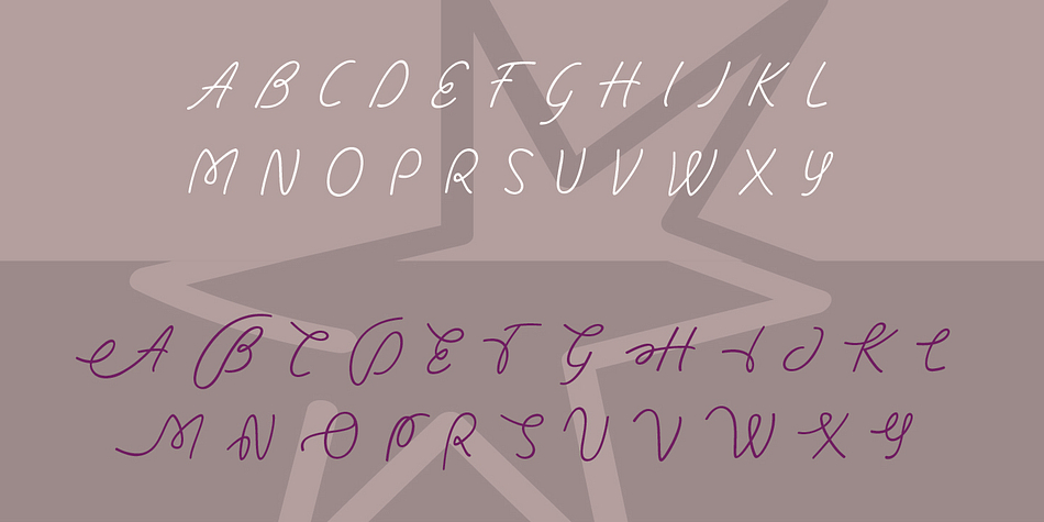 Dambera font family sample image.