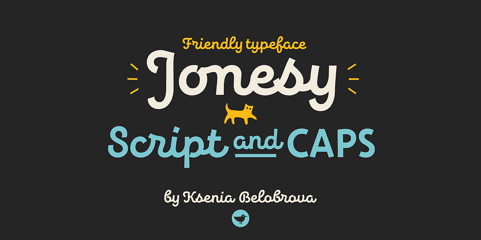 Jonesy is a funny modern looking script with a touch of vintage.
