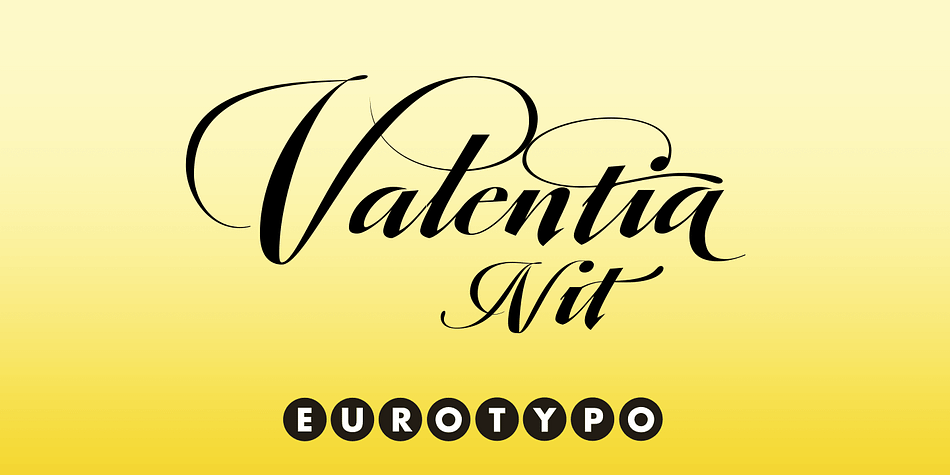 Valentia is an elegant font, casual and readable, this new script typeface is based on Copperplate style.