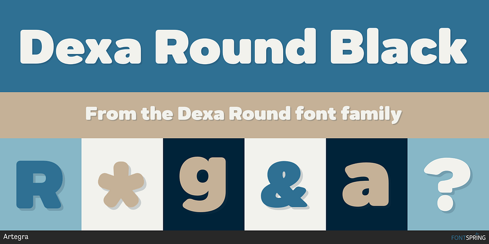 Dexa Round Black Font