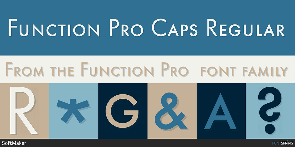 Function Pro Caps Regular Font