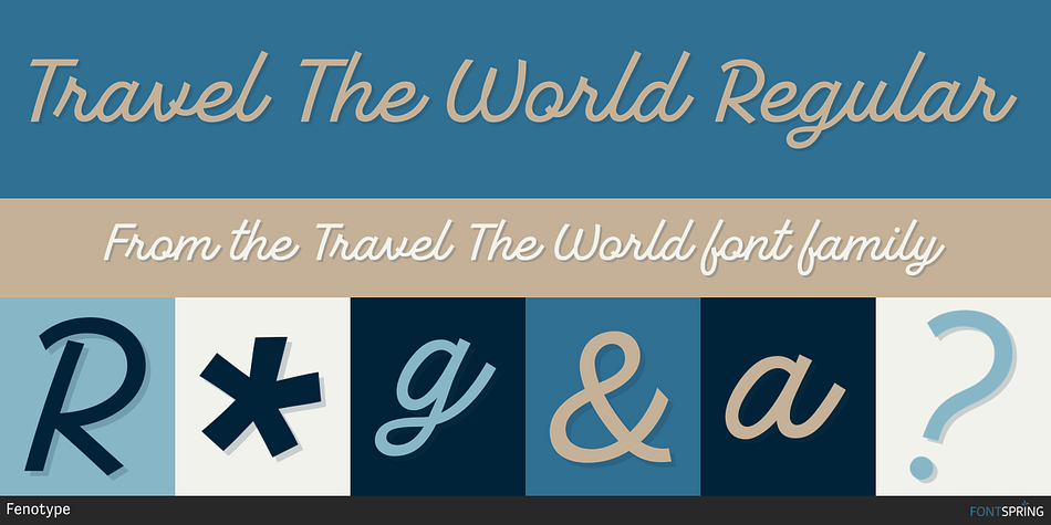 Travel The World Regular Font