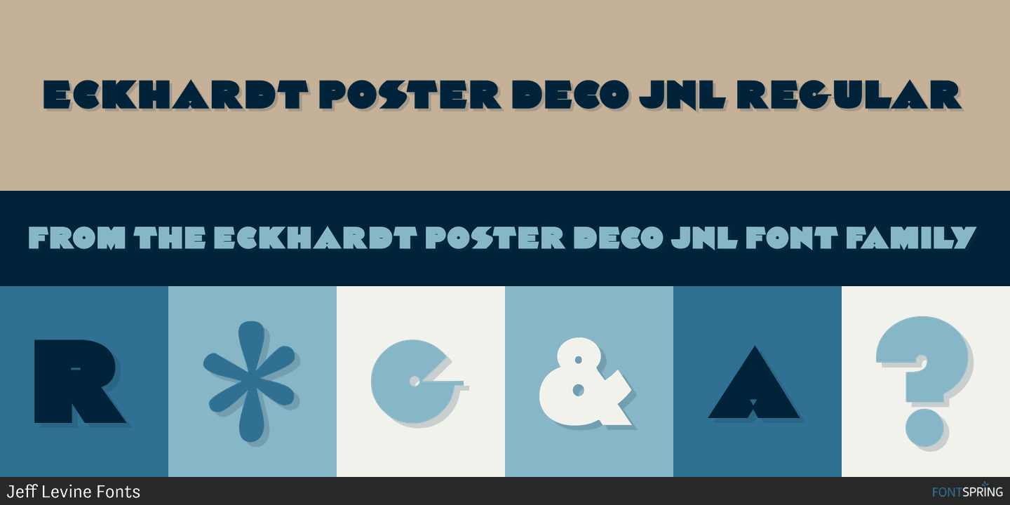 Eckhardt Poster Deco JNL Font