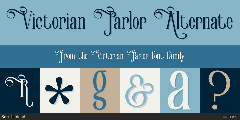 Victorian Parlor Alternate Font