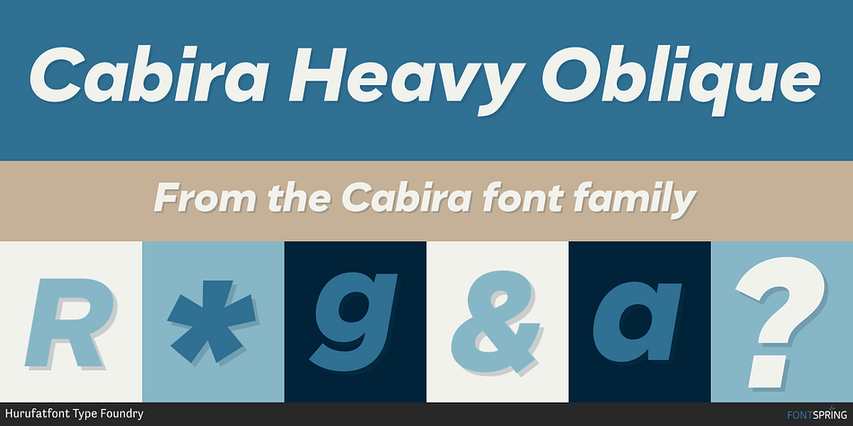 Cabira Heavy Oblique Font