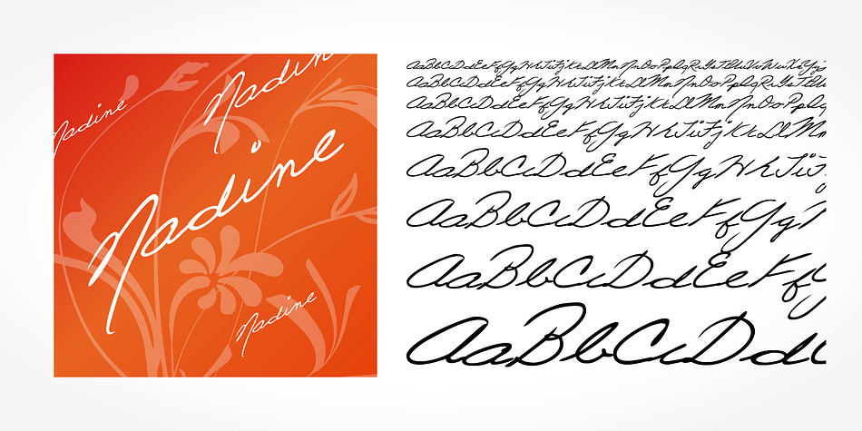 Nadine Handwriting is a beautiful typeface that mimics true handwriting closely.