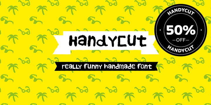 Handy Cut font family by Los Andes Type