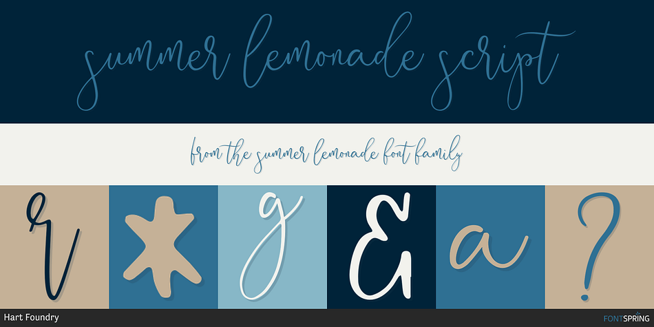 Summer Lemonade Script Font