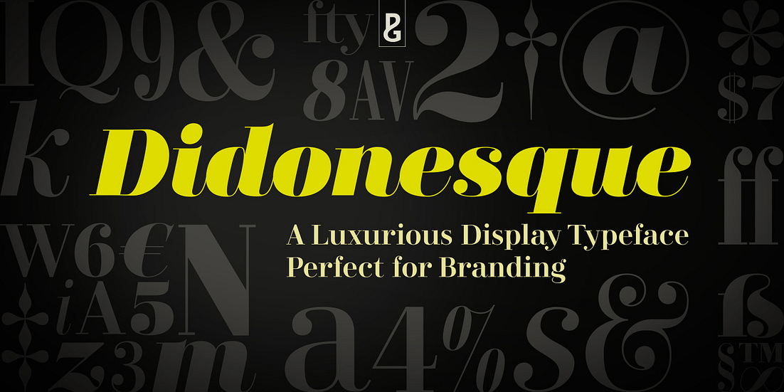 Didonesque Font Poster