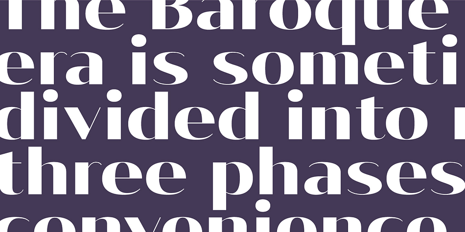 Vage font family example.