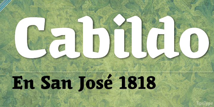 Highlighting the San Benito font family.