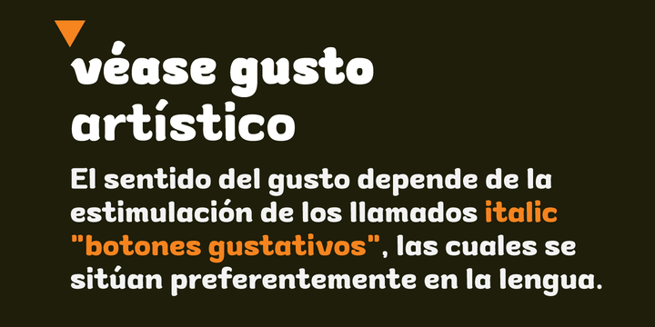 gusto font family example.