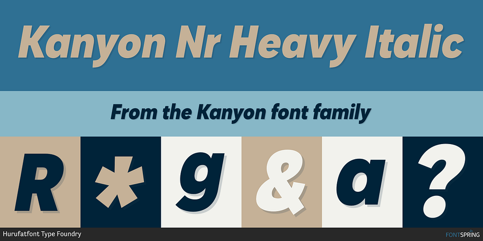 Kanyon Narrow Font