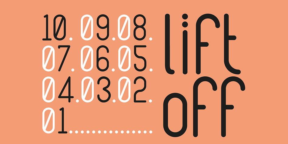 Lunar is a a four font family.