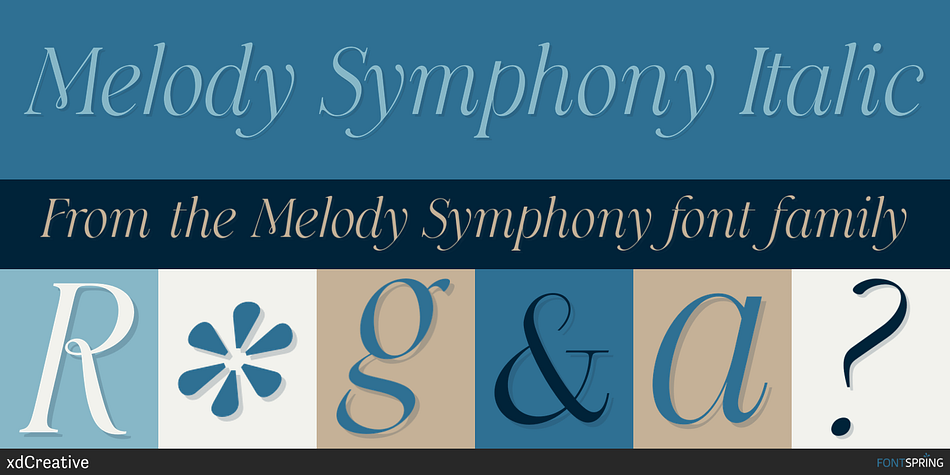 Melody Symphony Italic Font