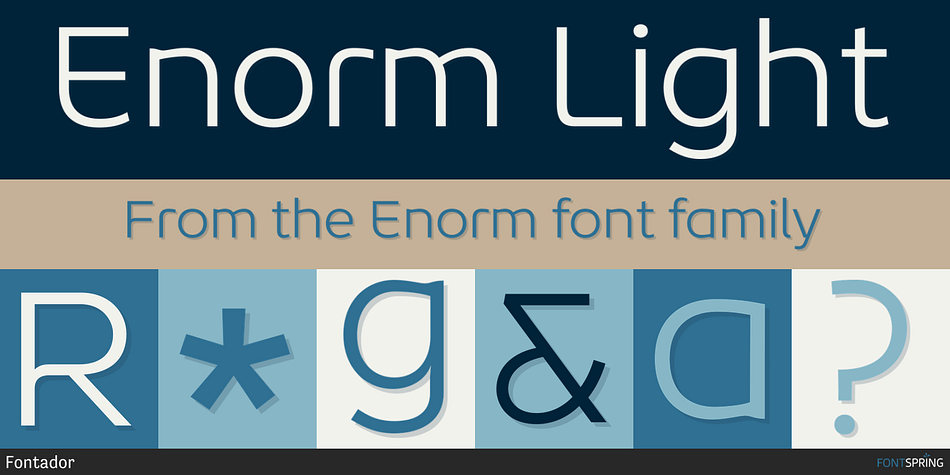 Enorm Light Font