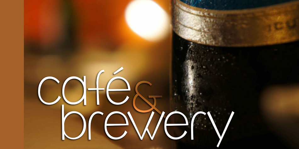 Café & Brewery is a unique sans-serif with a modern feel.