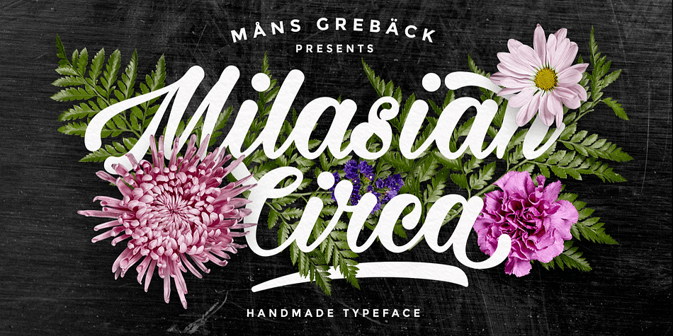 Milasian Circa is a flowing, round typeface, with a soft, inky composition, and a tad of a feminine vibe.