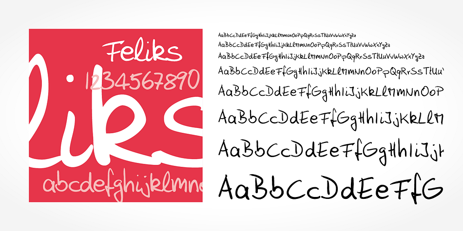 Feliks Handwriting is a beautiful typeface that mimics true handwriting closely.