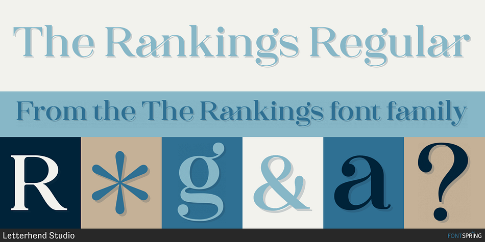 The Rankings Regular Font