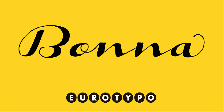 Displaying the beauty and characteristics of the Bonna font family.